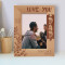 Love You Dad Personalized Wooden Frame 5" x 7" Brown (Vertical)