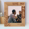 Love You Dad Personalized Wooden Frame 8" x 10" Brown (Vertical)