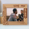 Love You Dad Personalized Wooden Frame-10" x 8" Brown Horizontal