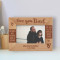 Fathers Are Patient, Kind & Loving Personalized Wooden Frame-6" x 4" Brown Horizontal