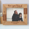 Fathers Are Patient, Kind & Loving Personalized Wooden Frame-10" x 8" Brown Horizontal