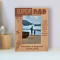 Super Dad Personalized Wooden Frame 4" x 6" Brown (Vertical)