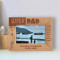 Super Dad Personalized Wooden Frame-6" x 4" Brown Horizontal