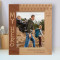 My Hero Personalized Wooden Frame 8" x 10" Brown (Vertical)