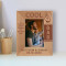 A Father's Love Is Eternal And Without End Personalized Wooden Frame 3 1/2" x 5" Brown (Vertical)