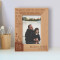 The Greatest Storms In A Child's Heart Are Calmed By The Loving Waves In The Sea Of A Father's Love Personalized Wooden Frame 4" x 6" Brown (Vertical)