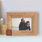 The Greatest Storms In A Child's Heart Are Calmed By The Loving Waves In The Sea Of A Father's Love Personalized Wooden Frame-6" x 4" Brown Horizontal