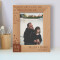 The Greatest Storms In A Child's Heart Are Calmed By The Loving Waves In The Sea Of A Father's Love Personalized Wooden Frame 5" x 7" Brown (Vertical)
