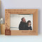 The Greatest Storms In A Child's Heart Are Calmed By The Loving Waves In The Sea Of A Father's Love Personalized Wooden Frame-7" x 5" Brown Horizontal