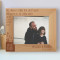 The Greatest Storms In A Child's Heart Are Calmed By The Loving Waves In The Sea Of A Father's Love Personalized Wooden Frame-10" x 8" Brown Horizontal