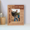 My Dad Is My Hero Personalized Wooden Frame 3 1/2" x 5" Brown (Vertical)
