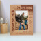 My Dad Is My Hero Personalized Wooden Frame 4" x 6" Brown (Vertical)