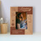 Only The Best Dads Let Their Children Fly, Thank You For Giving Me Wings Personalized Wooden Frame 3 1/2" x 5" Brown (Vertical)