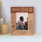 Super Dad Personalized Wooden Frame 3 1/2" x 5" Brown (Vertical)