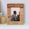 Super Dad Personalized Wooden Frame 4" x 6" Brown (Vertical)