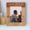 Super Dad Personalized Wooden Frame 5" x 7" Brown (Vertical)