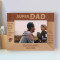 Super Dad Personalized Wooden Frame-7" x 5" Brown Horizontal