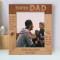 Super Dad Personalized Wooden Frame 8" x 10" Brown (Vertical)