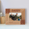 What My Dad Has Taught Me Cannot Be Learned In School Personalized Wooden Frame-5" x 3 1/2" Brown Horizontal