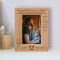 The Greatest Storms In A Child's Heart Are Calmed By The Loving Waves In The Sea Of A Father's Love Personalized Wooden Frame 4" x 6" Brown (Vertical)