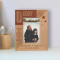 You Are The Bravest Person I Have Ever Met Personalized Wooden Frame 3 1/2" x 5" Brown (Vertical)