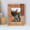 Best Dad Personalized Wooden Frame 4" x 6" Brown (Vertical)