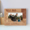 Best Dad Personalized Wooden Frame-6" x 4" Brown Horizontal
