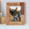 Best Dad Personalized Wooden Frame 5" x 7" Brown (Vertical)