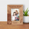 If I Know What Love Is It's Because Of You Personalized Wooden Frame 3 1/2" x 5" Brown (Vertical)