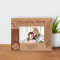 If I Know What Love Is It's Because Of You Personalized Wooden Frame-5" x 3 1/2" Brown Horizontal