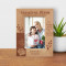 If I Know What Love Is It's Because Of You Personalized Wooden Frame 4" x 6" Brown (Vertical)