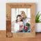 If I Know What Love Is It's Because Of You Personalized Wooden Frame 8" x 10" Brown (Vertical)