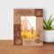Mother Personalized Wooden Frame 3 1/2" x 5" Brown (Vertical)