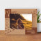 Happiness Is Seeing Your Mother Smile Personalized Wooden Frame-7" x 5" Brown Horizontal