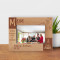 If You're A Mom You're A Superhero Personalized Wooden Frame-6" x 4" Brown Horizontal