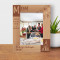 If You're A Mom You're A Superhero Personalized Wooden Frame 5" x 7" Brown (Vertical)