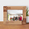 If You're A Mom You're A Superhero Personalized Wooden Frame-7" x 5" Brown Horizontal
