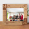 If You're A Mom You're A Superhero Personalized Wooden Frame-10" x 8" Brown Horizontal