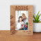 No Matter How Much I Say I Love You I Always Love You More Personalized Wooden Frame 4" x 6" Brown (Vertical)