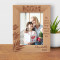 No Matter How Much I Say I Love You I Always Love You More Personalized Wooden Frame 5" x 7" Brown (Vertical)