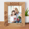 No Matter How Much I Say I Love You I Always Love You More Personalized Wooden Frame 8" x 10" Brown (Vertical)