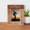 She Helps Me Grow Prosper And Reach Great Heights Personalized Wooden Frame 3 1/2" x 5" Brown (Vertical)
