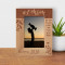 She Helps Me Grow Prosper And Reach Great Heights Personalized Wooden Frame 4" x 6" Brown (Vertical)