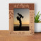 She Helps Me Grow Prosper And Reach Great Heights Personalized Wooden Frame 5" x 7" Brown (Vertical)