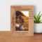 A Mother Is Your First Friend Your Best Friend Your Forever Friend Personalized Wooden Frame 4" x 6" Brown (Vertical)