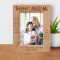 A Mother Is She Who Can Take The Place Of All Others But Whose Place No One Else Can Take Personalized Wooden Frame 5" x 7" Brown (Vertical)