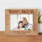 A Mother Is She Who Can Take The Place Of All Others But Whose Place No One Else Can Take Personalized Wooden Frame-7" x 5" Brown Horizontal