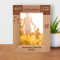Best Mom In The Galaxy Personalized Wooden Frame 5" x 7" Brown (Vertical)