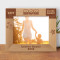 Best Mom In The Galaxy Personalized Wooden Frame-10" x 8" Brown Horizontal
