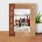 Mothers Hold Their Children's Hands For A Short While But Their Personalized Wooden Frame 5" x 7" Brown (Vertical)